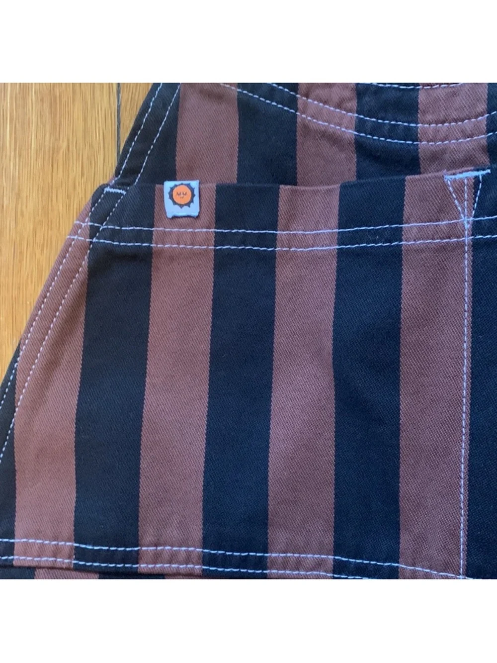 Big Bud Press Iconic Brown and Black Stripe Overall π»π€π»π€π» - Picture 3 of 7